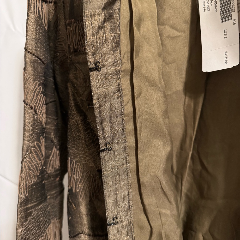 Chico's Elegant Brown Patterned Jacket NWT - image 10